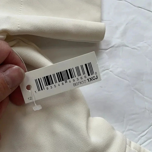 Lark & Ro short sleeved midi dress, cream. NWT! Size 12 - Picture 4 of 12